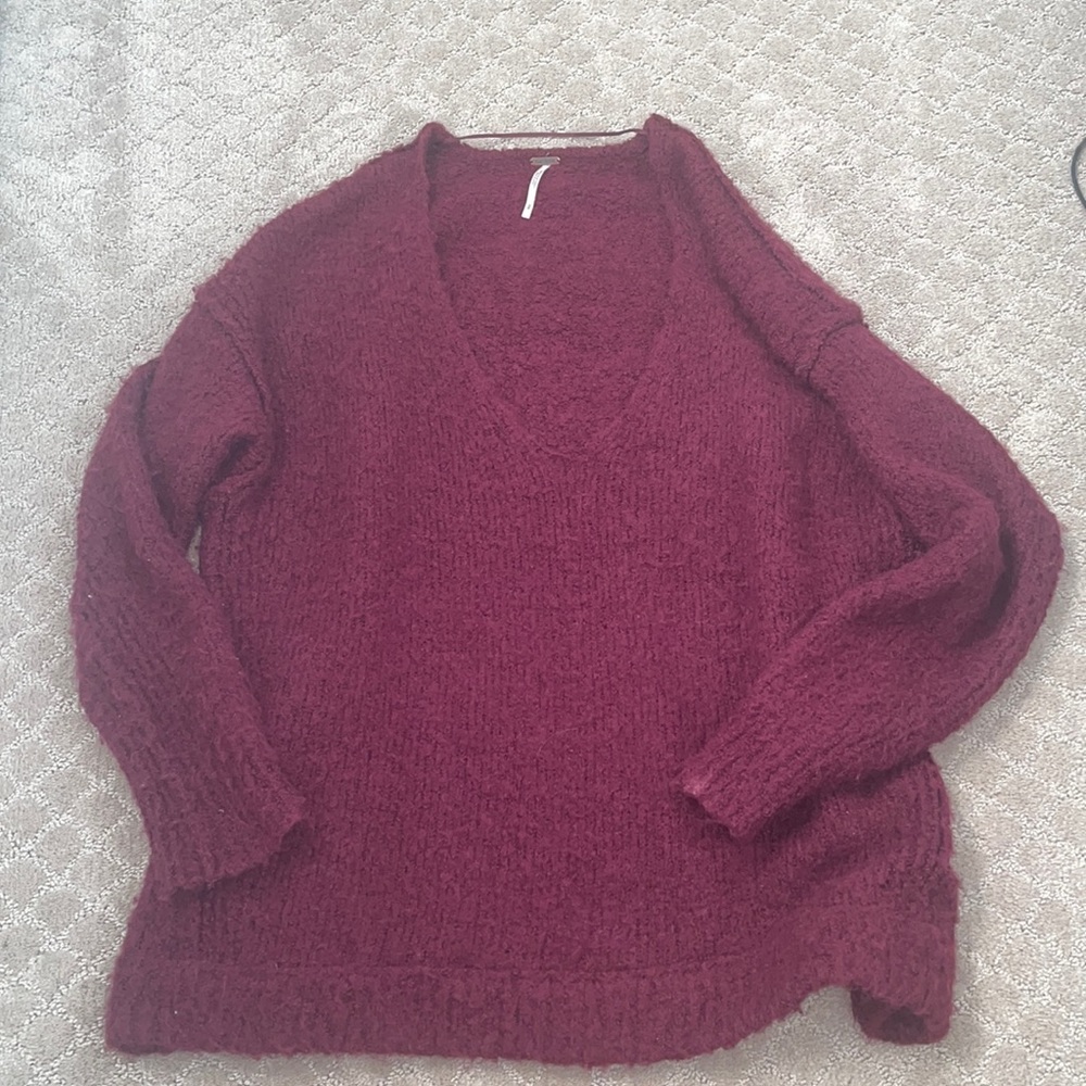 FREE PEOPLE FUZZY OVERSIZED SWEATER